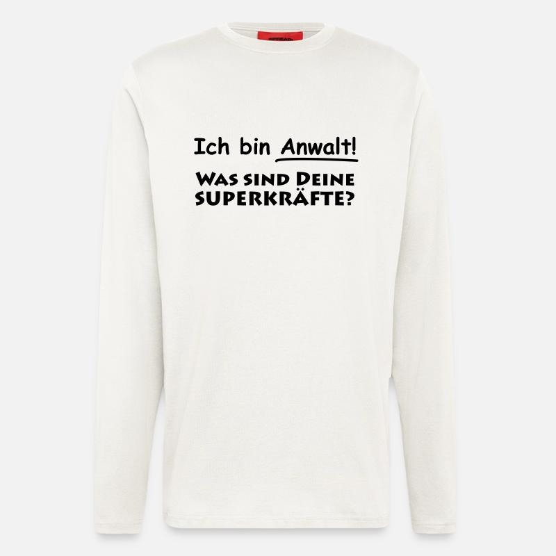 ich bin anwalt - Langarmshirt - made by SPREAD - OFF WHITE