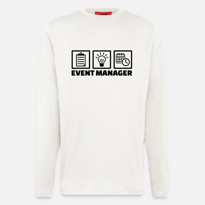 Event Manager - Langarmshirt - made by SPREAD  - OFF WHITE