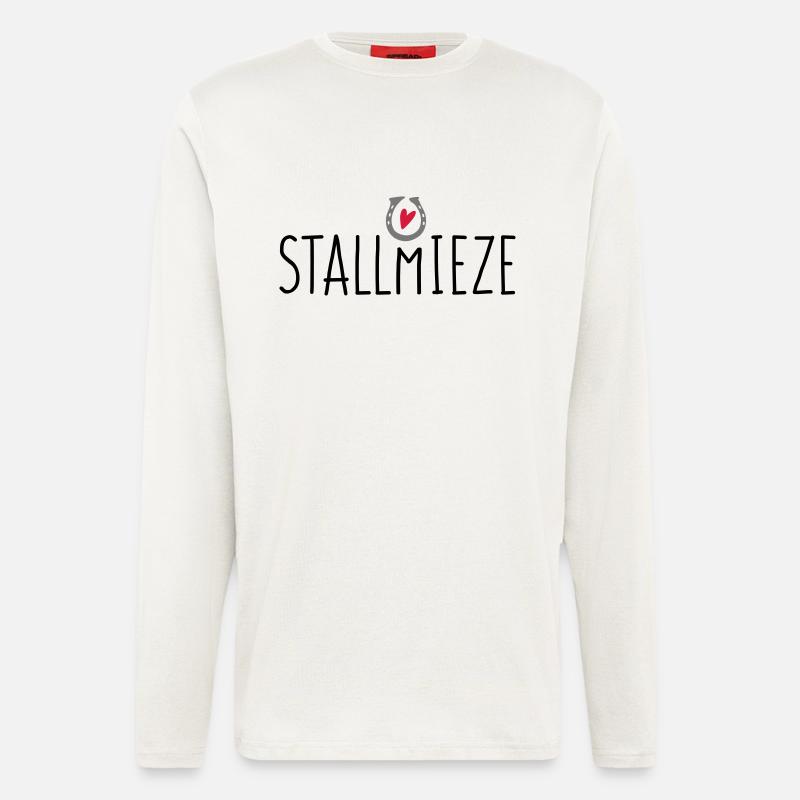Ich bin eine Stallmieze! - Langarmshirt - made by SPREAD  - OFF WHITE