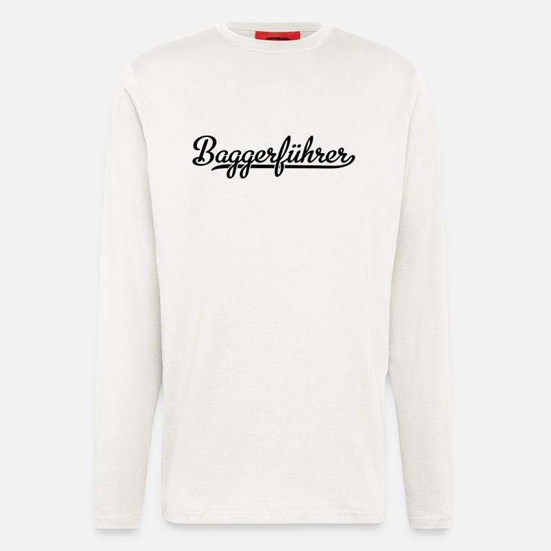 Baggerfahrer - Langarmshirt - made by SPREAD  - OFF WHITE