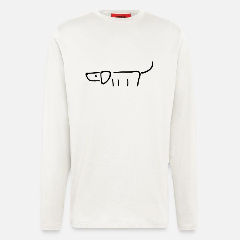 Hund - Langarmshirt - made by SPREAD  - OFF WHITE