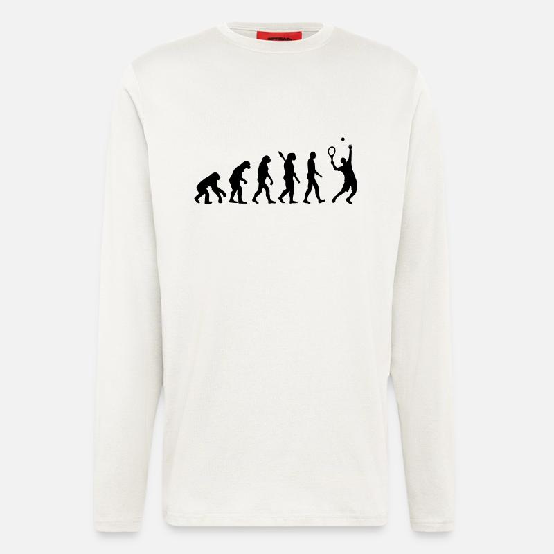 Evolution Tennis - Langarmshirt - made by SPREAD  - OFF WHITE