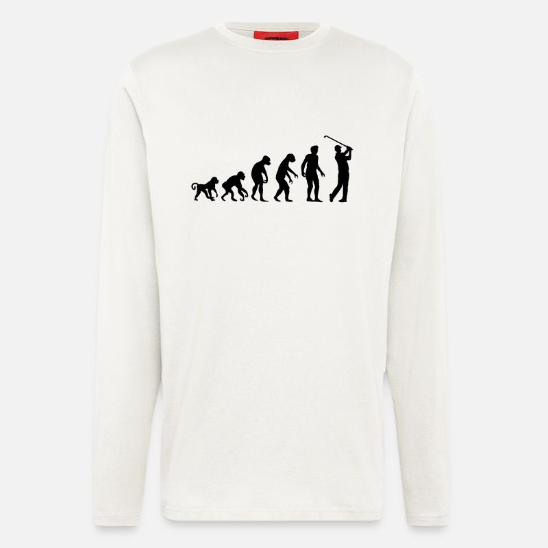 golf_evolution - Longsleeve - made by SPREAD  - OFF WHITE
