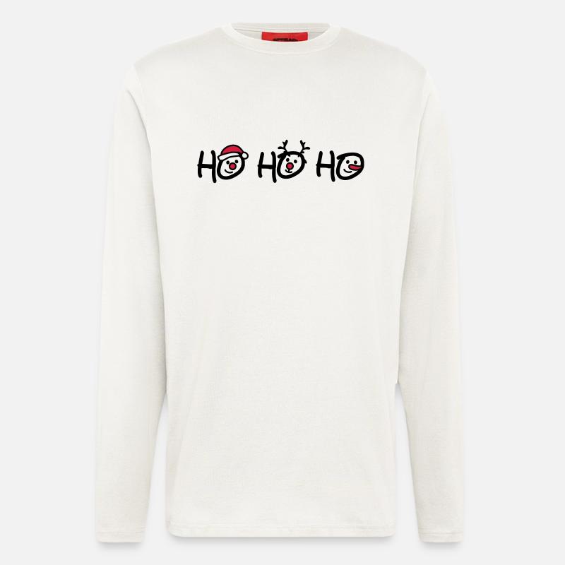 Ho Ho Ho - Langarmshirt - made by SPREAD  - OFF WHITE