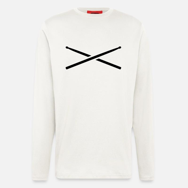 Schlagzeug - Langarmshirt - made by SPREAD  - OFF WHITE
