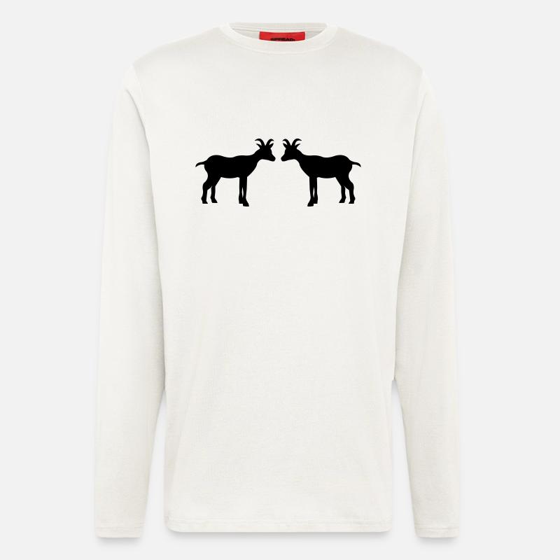 ziege2 - Langarmshirt - made by SPREAD  - OFF WHITE