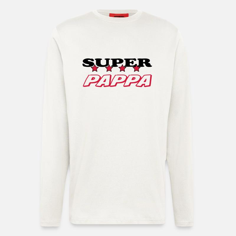 Super pappa - Langarmshirt - made by SPREAD  - OFF WHITE