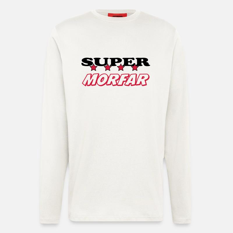 Super morfar - Langarmshirt - made by SPREAD  - OFF WHITE