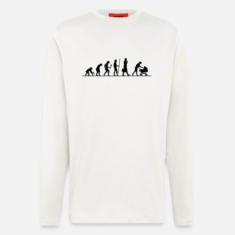 Evolution Kinderwagen - Langarmshirt - made by SPREAD  - OFF WHITE