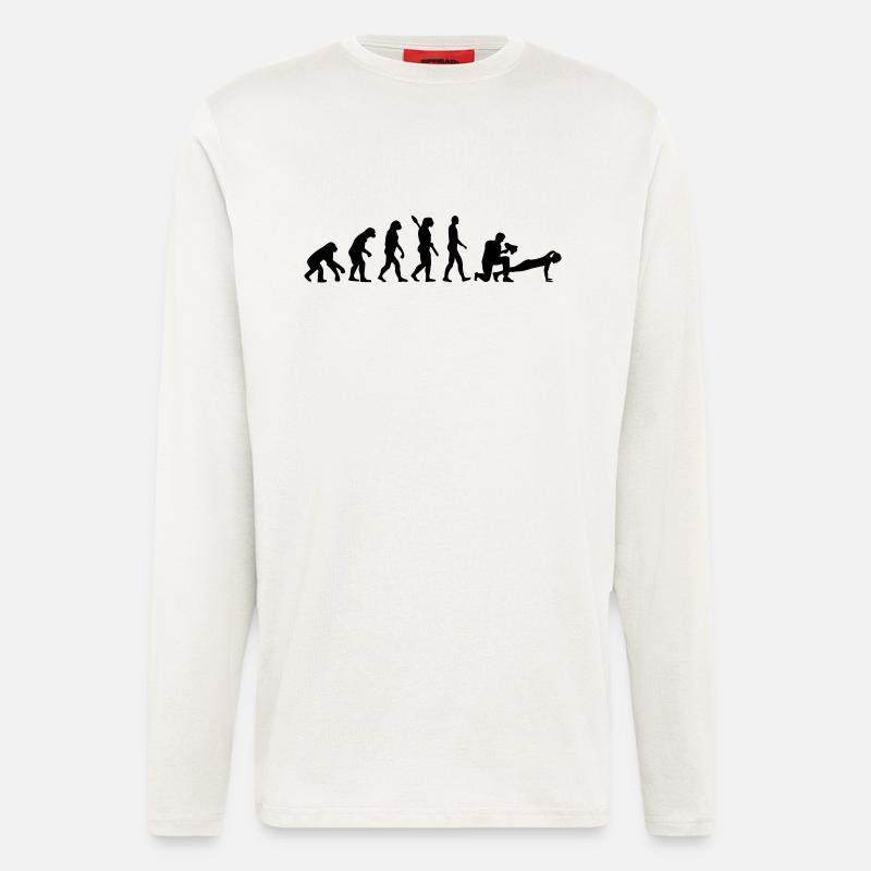 Fitnesstrainer - Langarmshirt - made by SPREAD  - OFF WHITE
