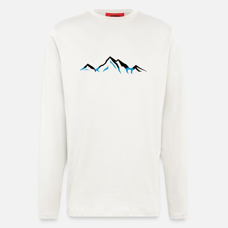 berge_002 - Langarmshirt - made by SPREAD - OFF WHITE