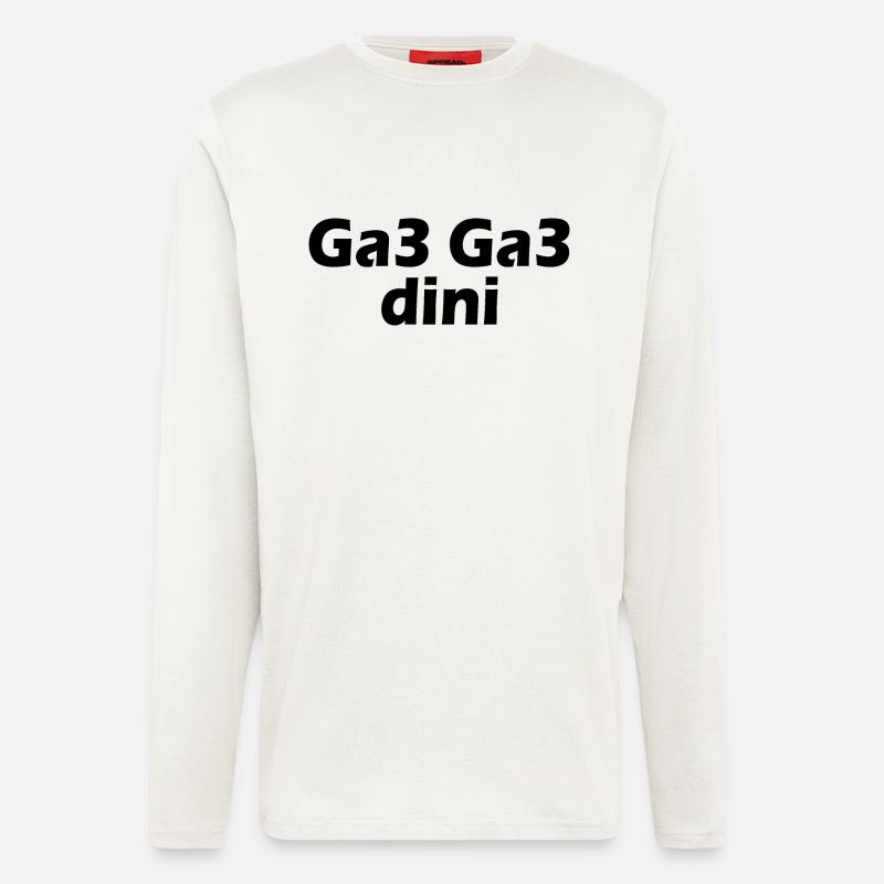 Ga3 ga3 dini - Manches longues bio décontracté fabriqué en UE - OFF WHITE