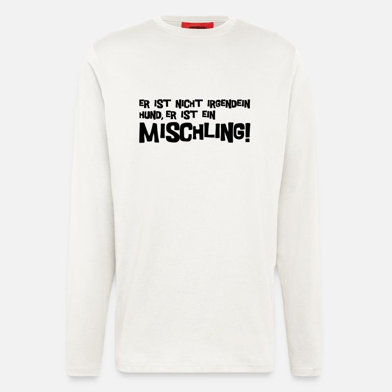 Mischling Text - Langarmshirt - made by SPREAD  - OFF WHITE