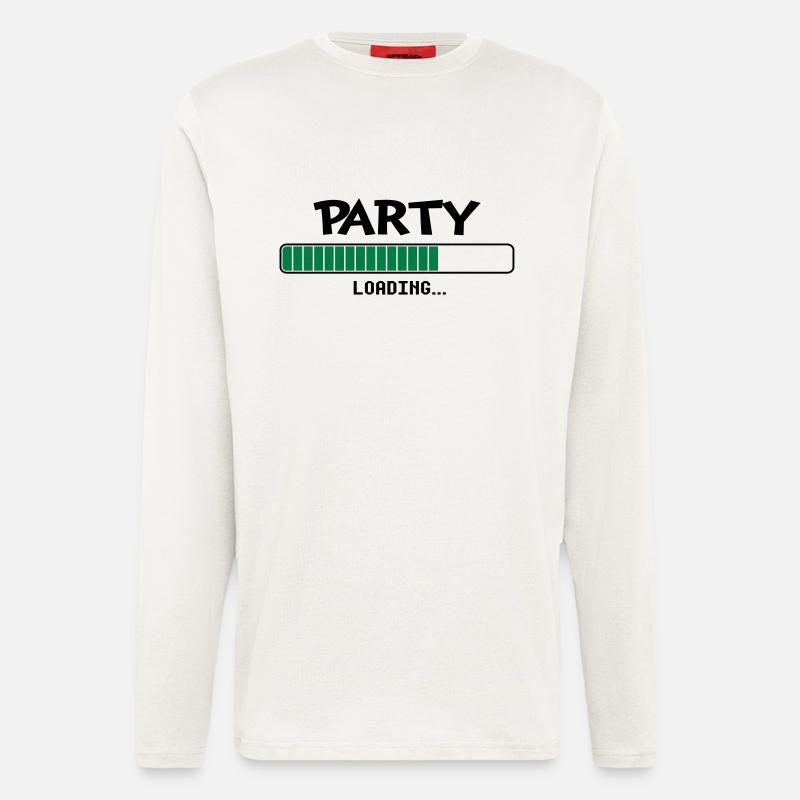 Party loading loading bar - Longsleeve - made by SPREAD  - OFF WHITE