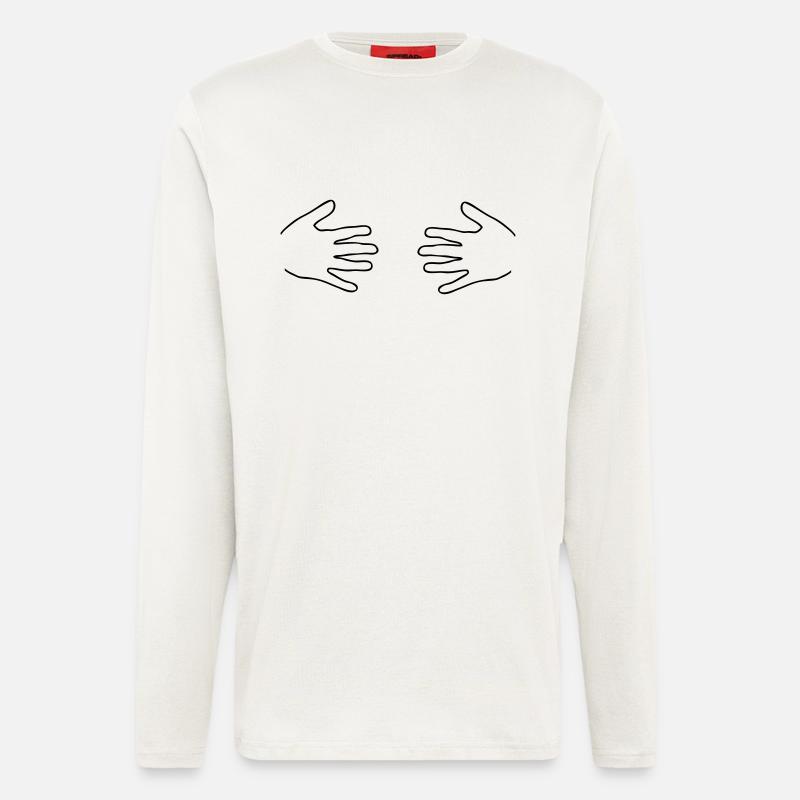 Hände - Langarmshirt - made by SPREAD  - OFF WHITE