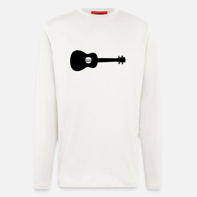 Ukulele - Langarmshirt - made by SPREAD  - OFF WHITE