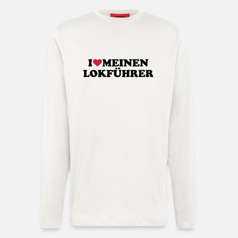Lokführer - Langarmshirt - made by SPREAD  - OFF WHITE