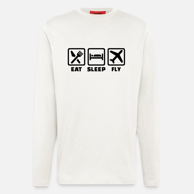 Flugzeug - Langarmshirt - made by SPREAD  - OFF WHITE