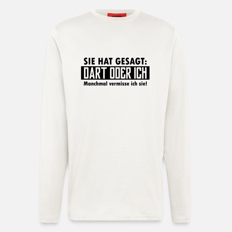 dart oder ich - Langarmshirt - made by SPREAD  - OFF WHITE