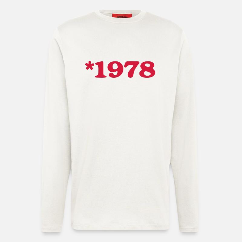 Birthday - born in 1978 * - Longsleeve - made by SPREAD  - OFF WHITE