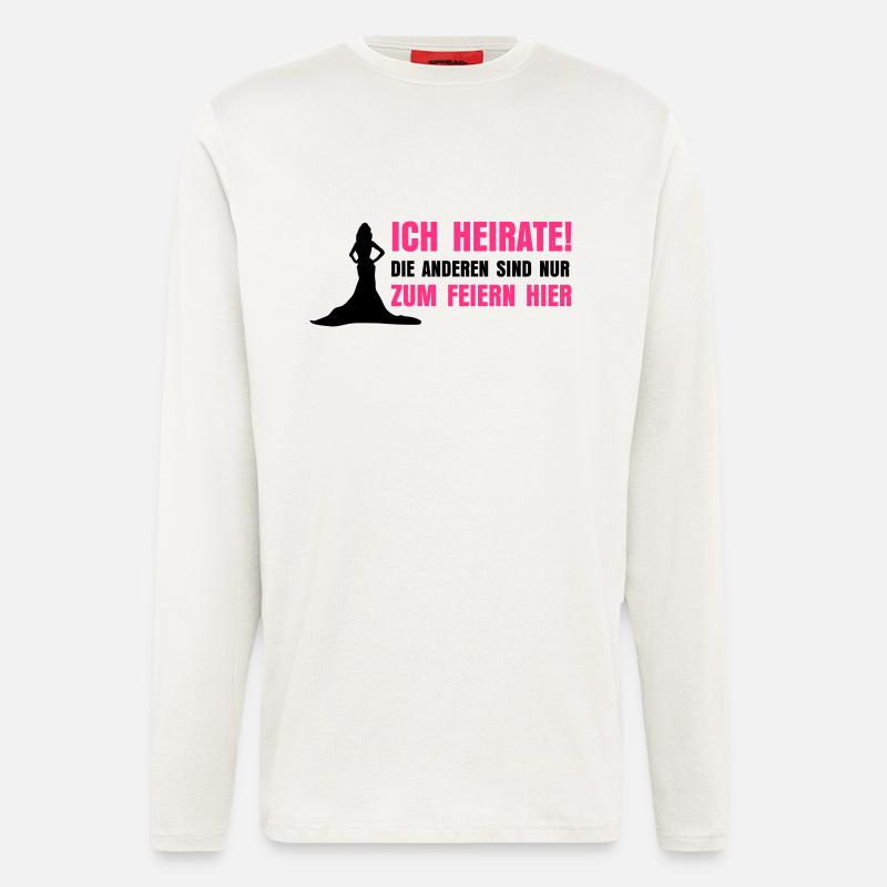 ICH HEIRATE - Langarmshirt - made by SPREAD  - OFF WHITE