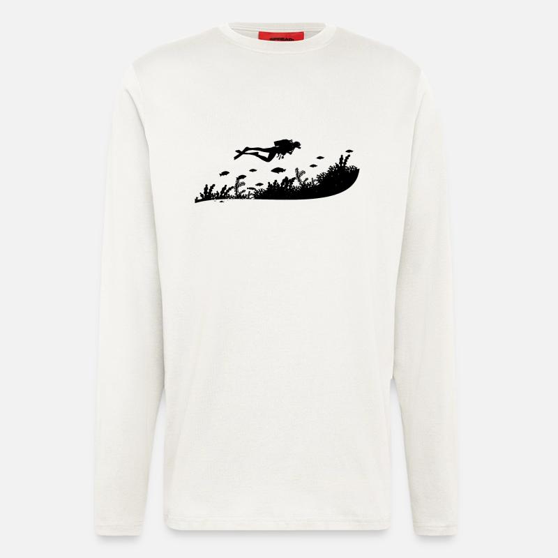 Tauchen - Langarmshirt - made by SPREAD  - OFF WHITE