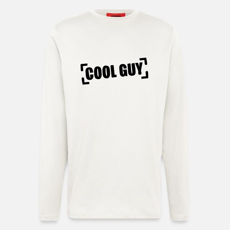 cool_guy_stamp_a1 - Langarmshirt - made by SPREAD  - OFF WHITE