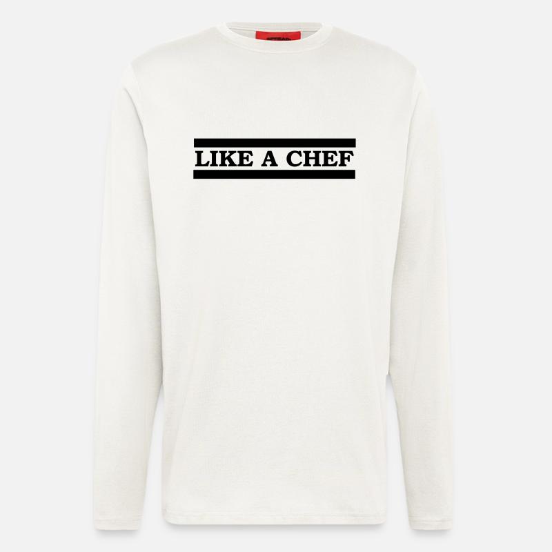 like a chef - Langarmshirt - made by SPREAD  - OFF WHITE