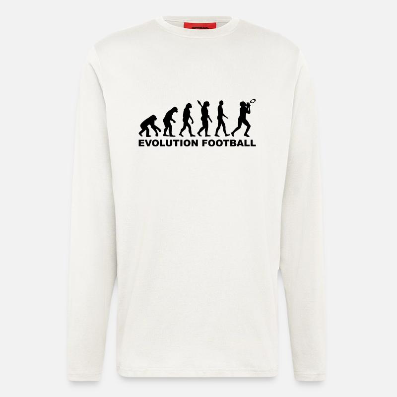 Evolution Football - Longsleeve - made by SPREAD  - OFF WHITE