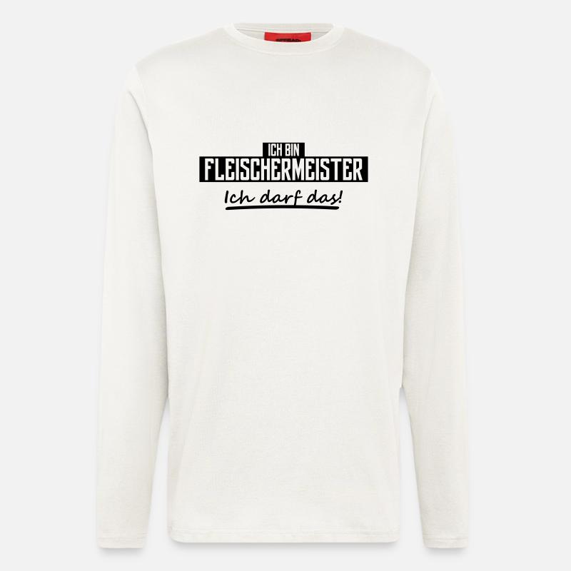 ich bin fleischermeister - Langarmshirt - made by SPREAD  - OFF WHITE