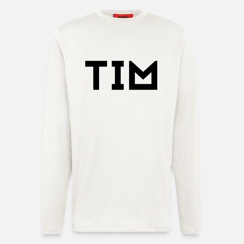 Vorname Tim - Langarmshirt - made by SPREAD - OFF WHITE