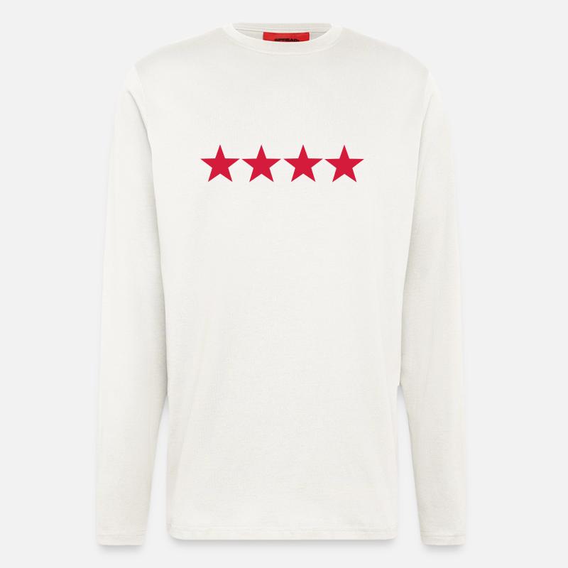 Sterne - Langarmshirt - made by SPREAD  - OFF WHITE