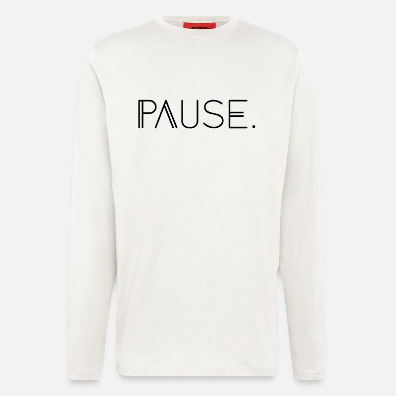 Pause. - Langarmshirt - made by SPREAD  - OFF WHITE