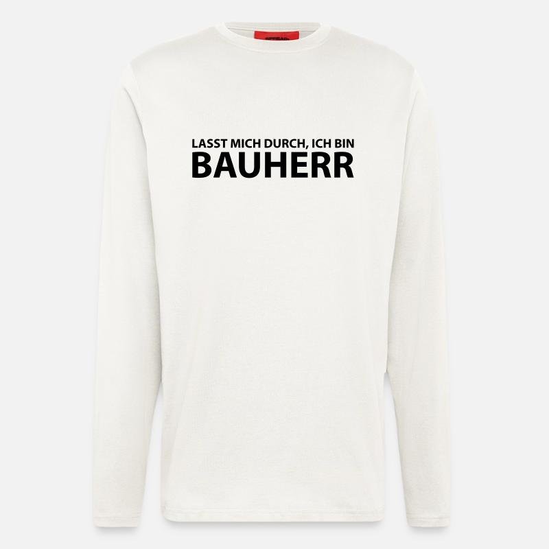 bauherr - Langarmshirt - made by SPREAD  - OFF WHITE