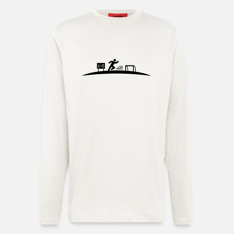 Fußballer Tor - Langarmshirt - made by SPREAD  - OFF WHITE