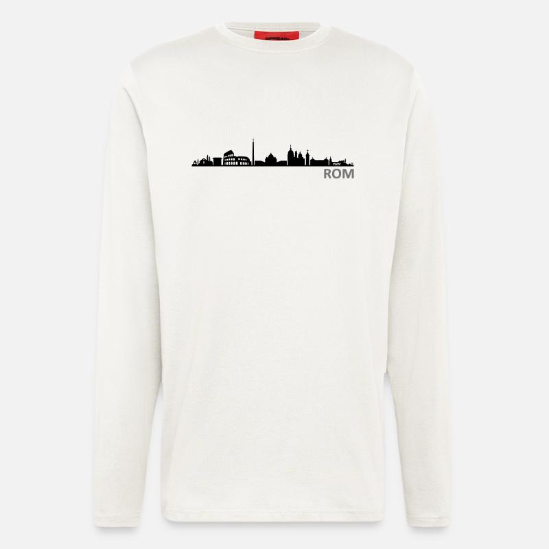 Skyline - Rom - Langarmshirt - made by SPREAD - OFF WHITE