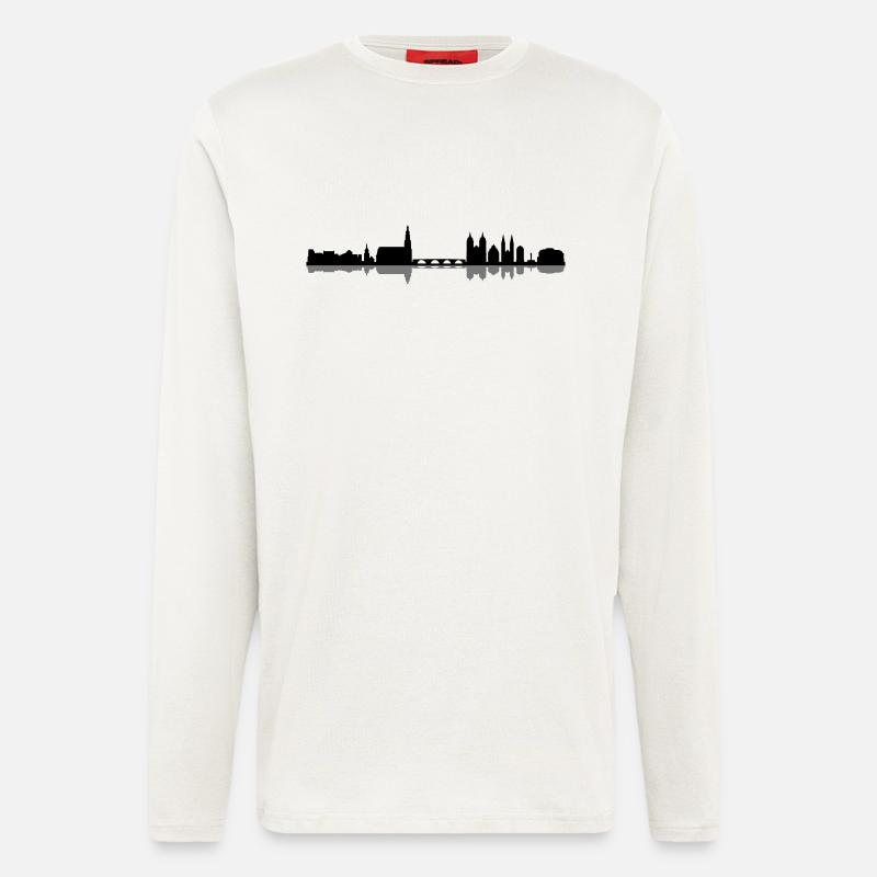 Skyline - Heidelberg - Langarmshirt - made by SPREAD  - OFF WHITE
