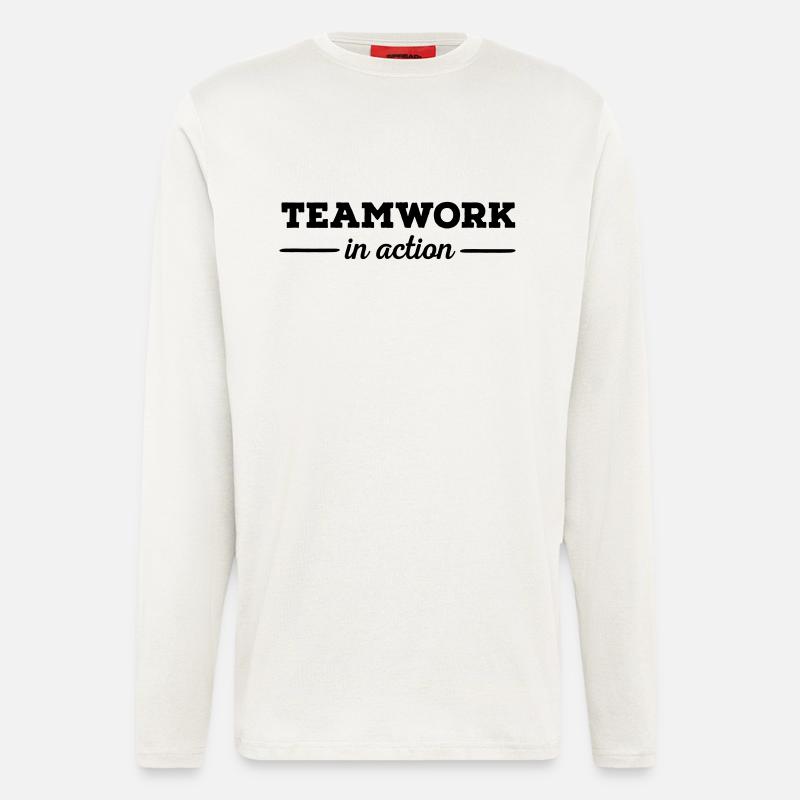 Teamwork - Langarmshirt - made by SPREAD  - OFF WHITE