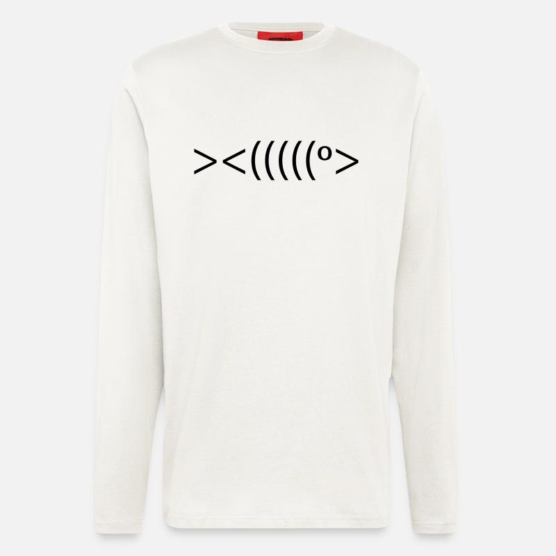 fisch - Langarmshirt - made by SPREAD  - OFF WHITE