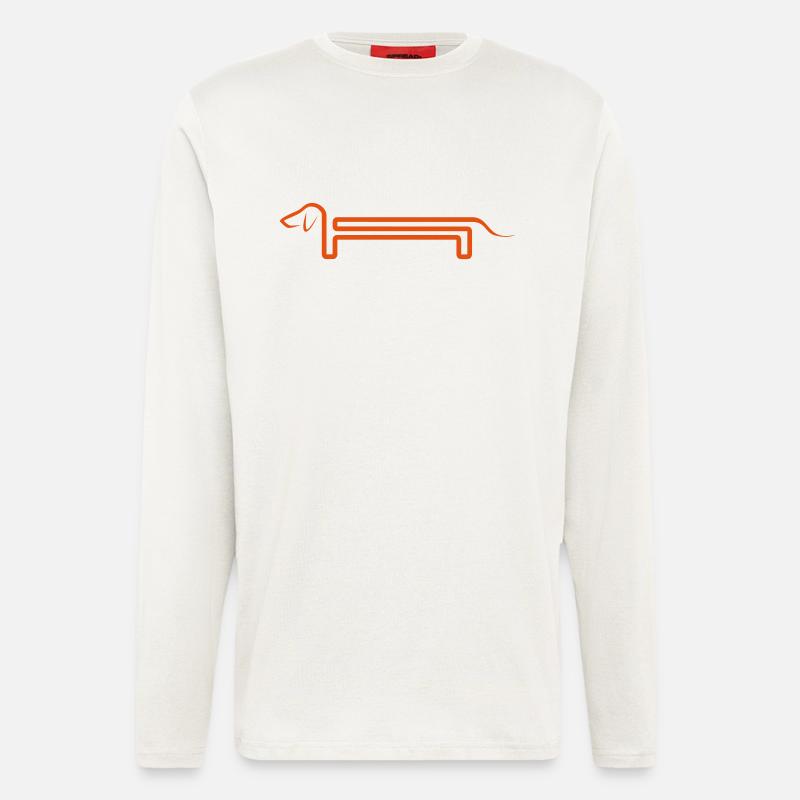 dackel - Langarmshirt - made by SPREAD  - OFF WHITE