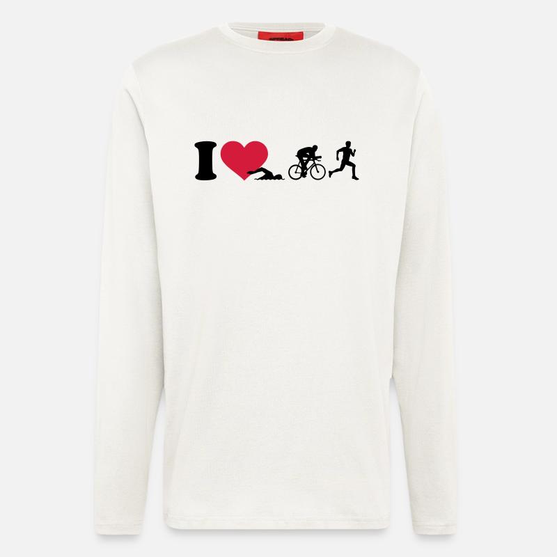 Triathlon - Langarmshirt - made by SPREAD  - OFF WHITE