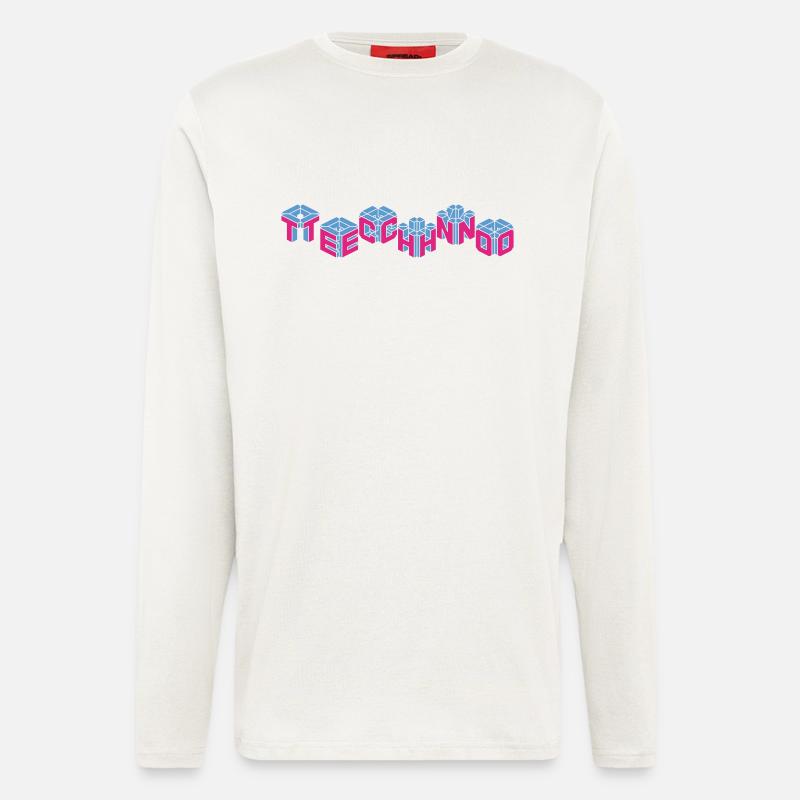 techno - Langarmshirt - made by SPREAD  - OFF WHITE