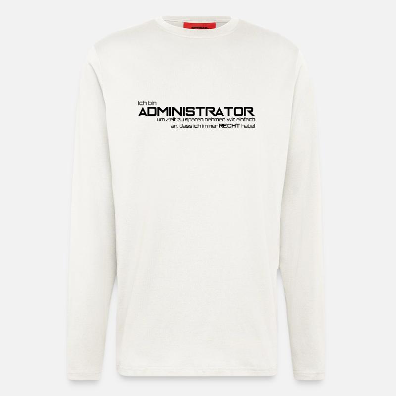 administrator - Longsleeve - made by SPREAD  - OFF WHITE