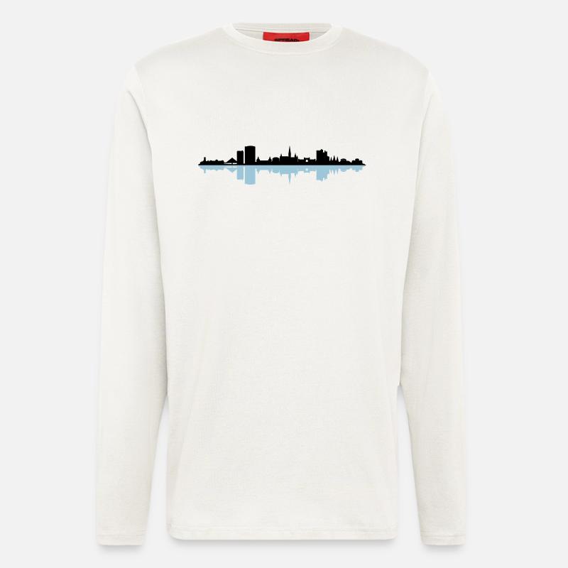 Skyline - Bonn - Langarmshirt - made by SPREAD  - OFF WHITE
