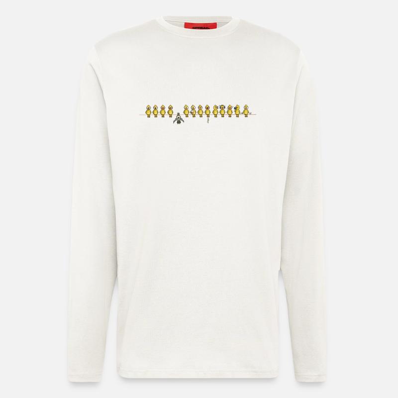 Bat birds - Langarmshirt - made by SPREAD  - OFF WHITE