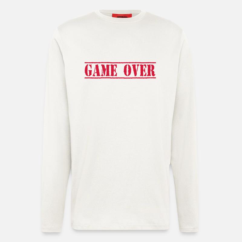 Game Over - Langarmshirt - made by SPREAD  - OFF WHITE