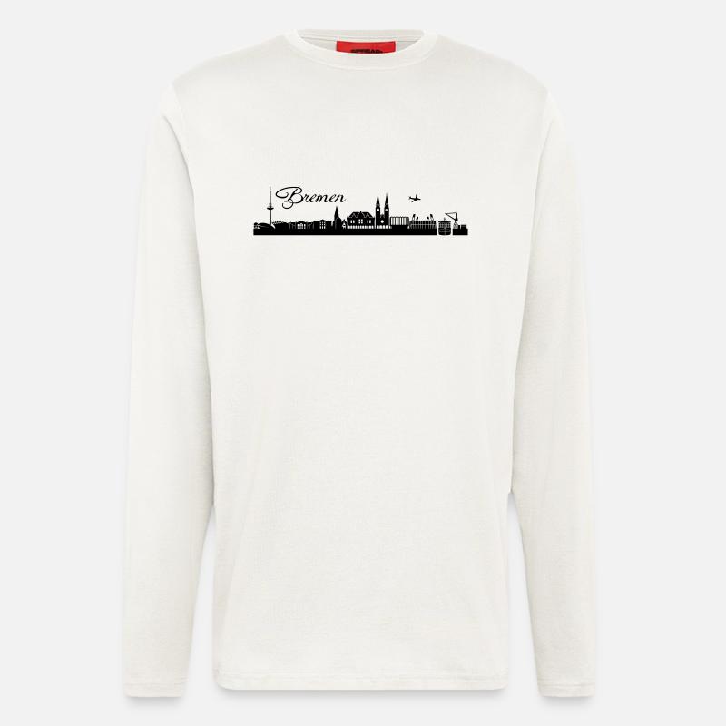 Bremer Skyline - Langarmshirt - made by SPREAD  - OFF WHITE
