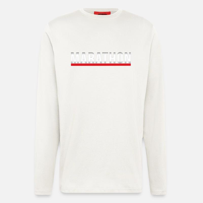 Marathon - Langarmshirt - made by SPREAD - OFF WHITE