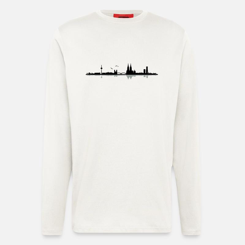 Köln Skyline - Langarmshirt - made by SPREAD  - OFF WHITE