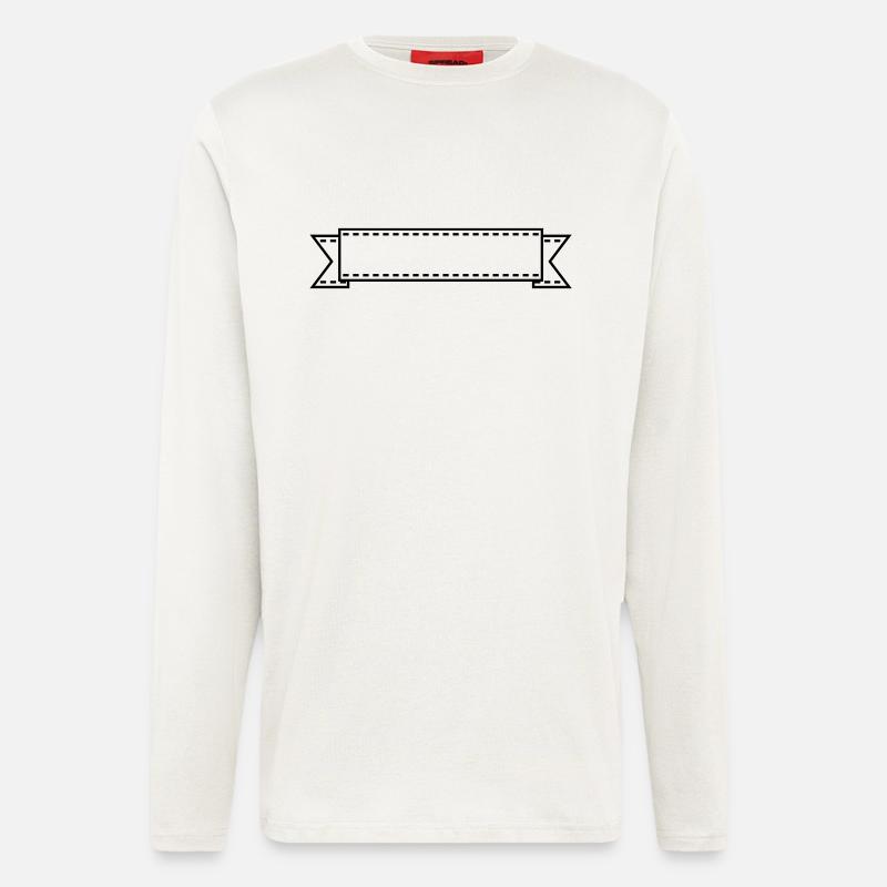 banner / Band (1c) - Langarmshirt - made by SPREAD  - OFF WHITE